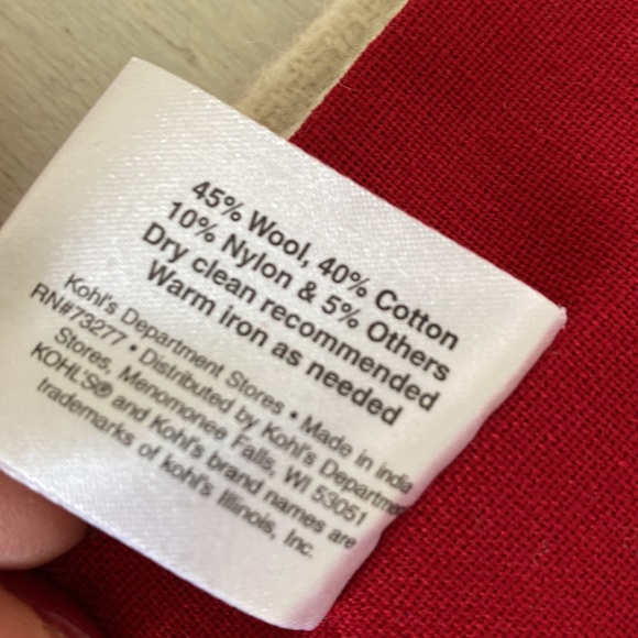 Alpine Moose Red and White Placements Kohl’s Set of 4 - Picture 5 of 6